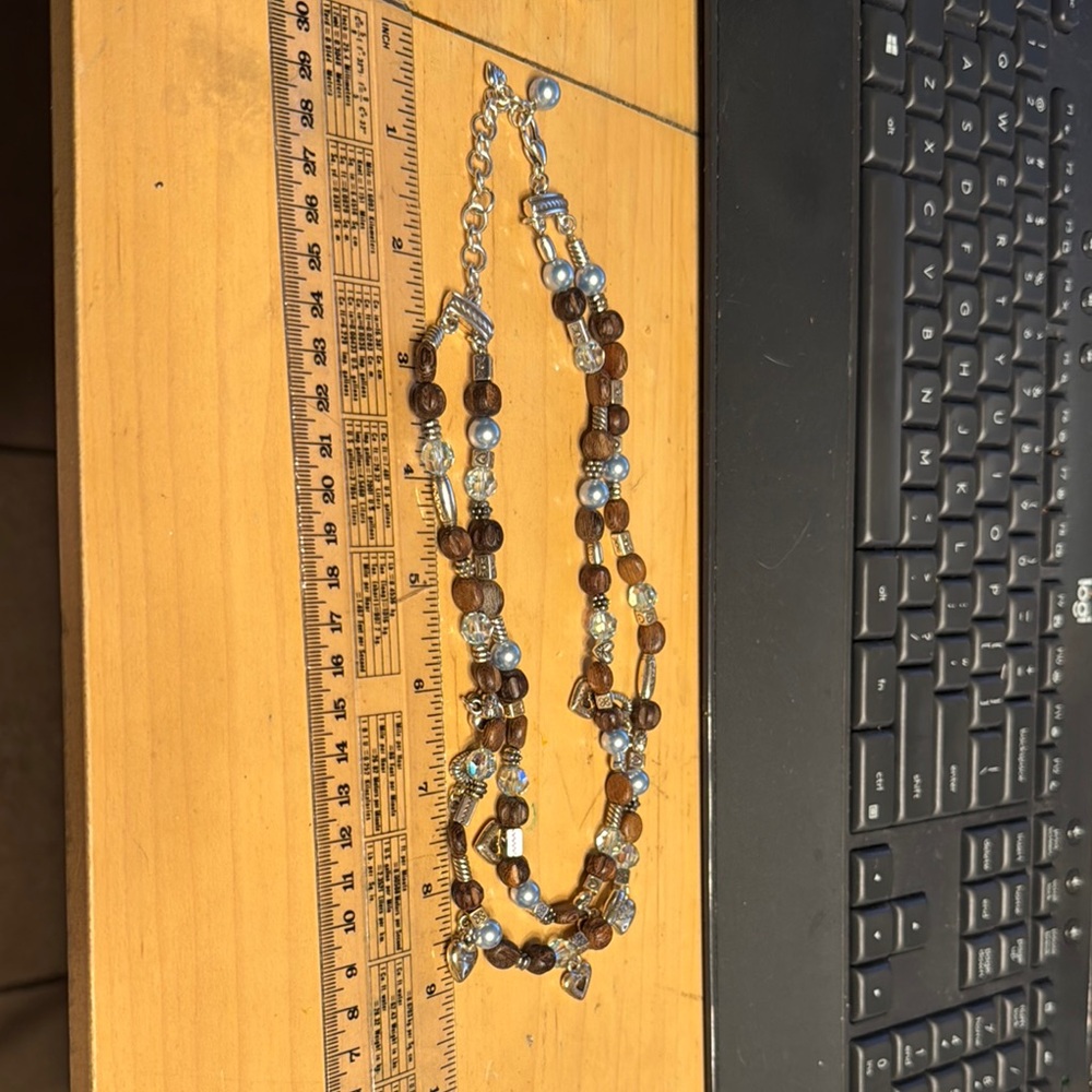 Brighton Brown and Silver Multi-Strand Necklace